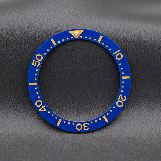 39.7*31.5mm Ceramic Blue Gold Bezel Insert