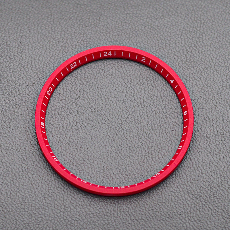 31.4x27.5mm Plastic Red Chapter Ring with Number