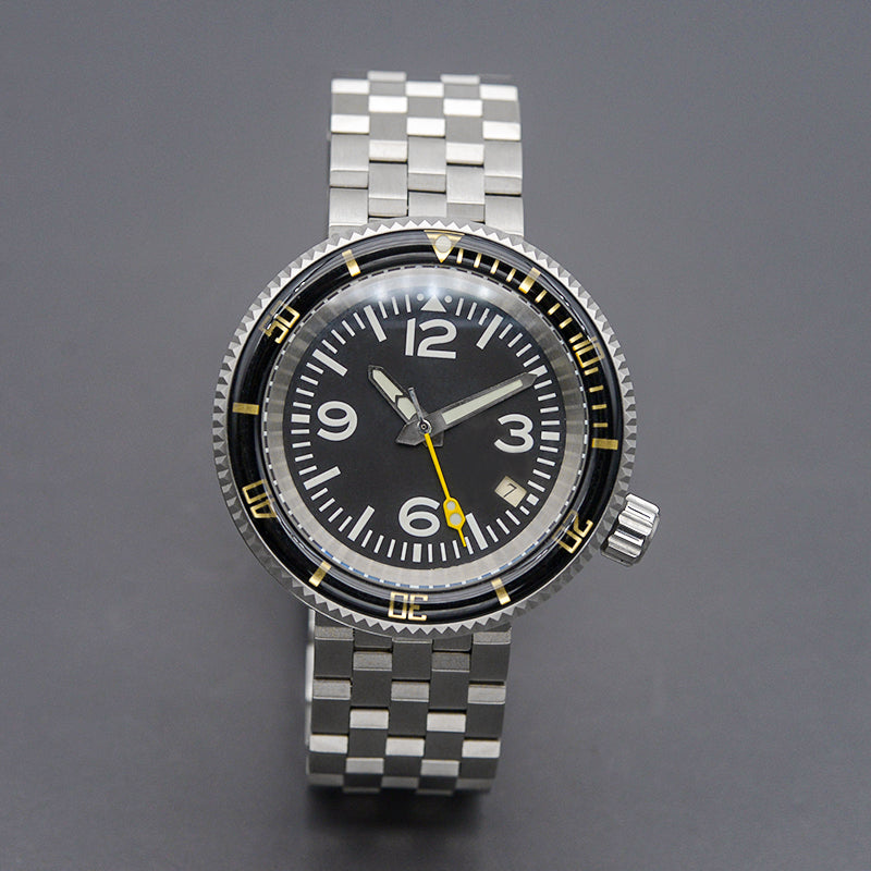 KARAJAN Mod Silver Tuna Dive Watch with Shell Dial