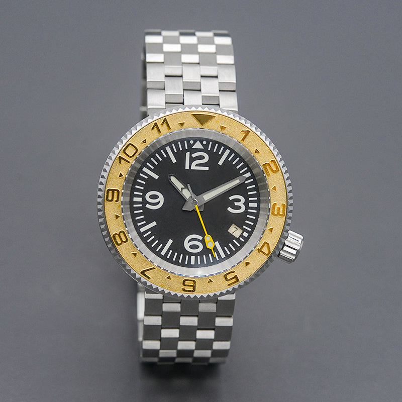 KARAJAN Mod Silver Tuna Dive Watch with Shell Dial