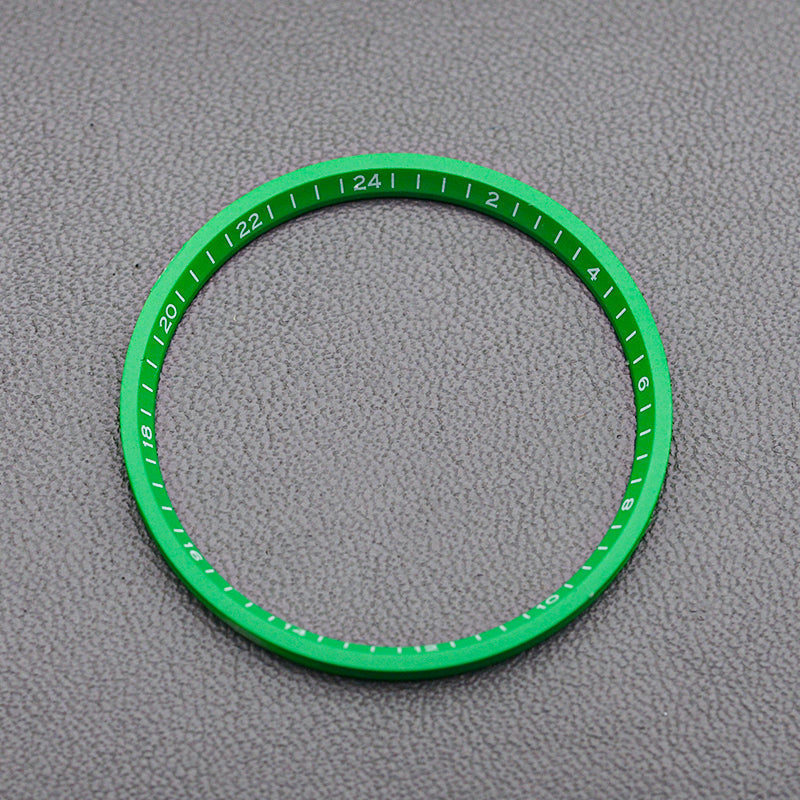 31.4x27.5mm Plastic Green Chapter Ring with Number