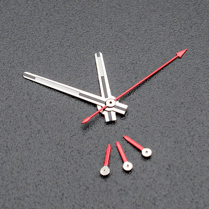 H1063 Silver Red Hands Set for Swiss 7750 Movement