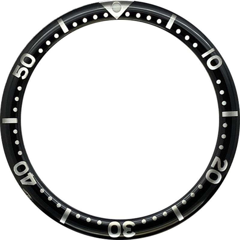 SKX007/SRPD 38*31.5mm Resin Bezel insert: Black SKX Style