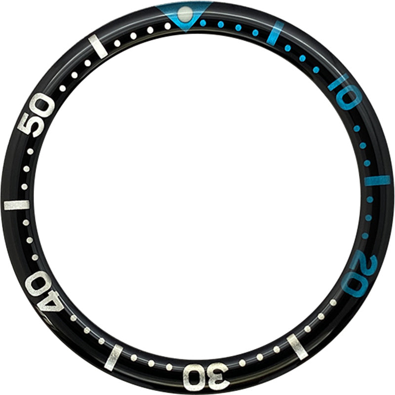 SKX007/SRPD 38*31.5mm Resin Bezel insert: Black SKX Style