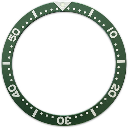 SKX007/SRPD 38*31.5mm Aluminium Bezel insert: Green SKX Style