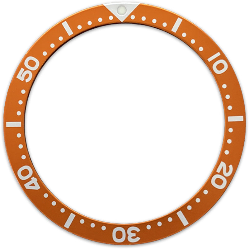 SKX007/SRPD 38*31.5mm Aluminium Bezel insert: Orange SKX Style