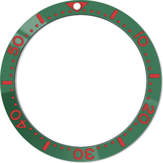 SKX007/SRPD 38*31.5mm Ceramic Bezel insert: Green SKX Style