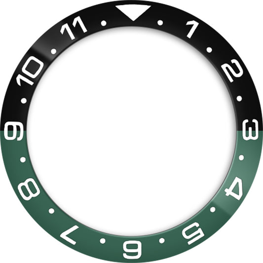 SKX007/SRPD 38*30.7mm Ceramic Bezel insert: Starbucks Dual Time