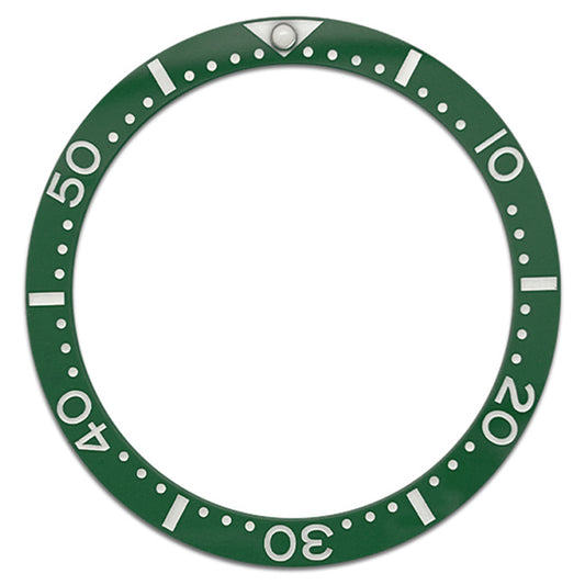 SKX007/SRPD 38*31.5mm Ceramic Bezel insert: Green SKX Style