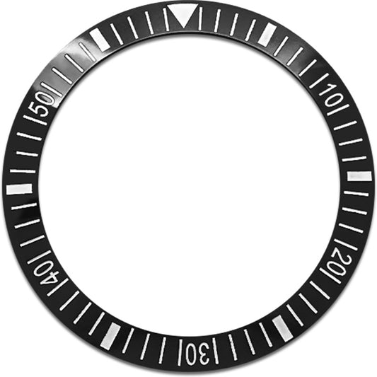 SKX007/SRPD 38*30.7mm Ceramic Bezel insert: Black DSSD