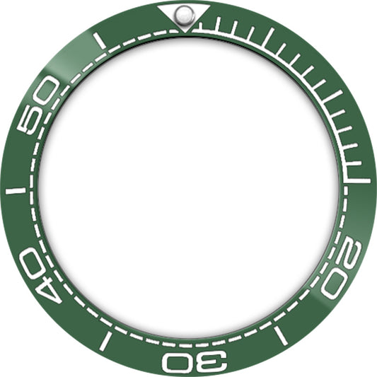 SKX007/SRPD 38*30.7mm Ceramic Bezel insert: Green PO