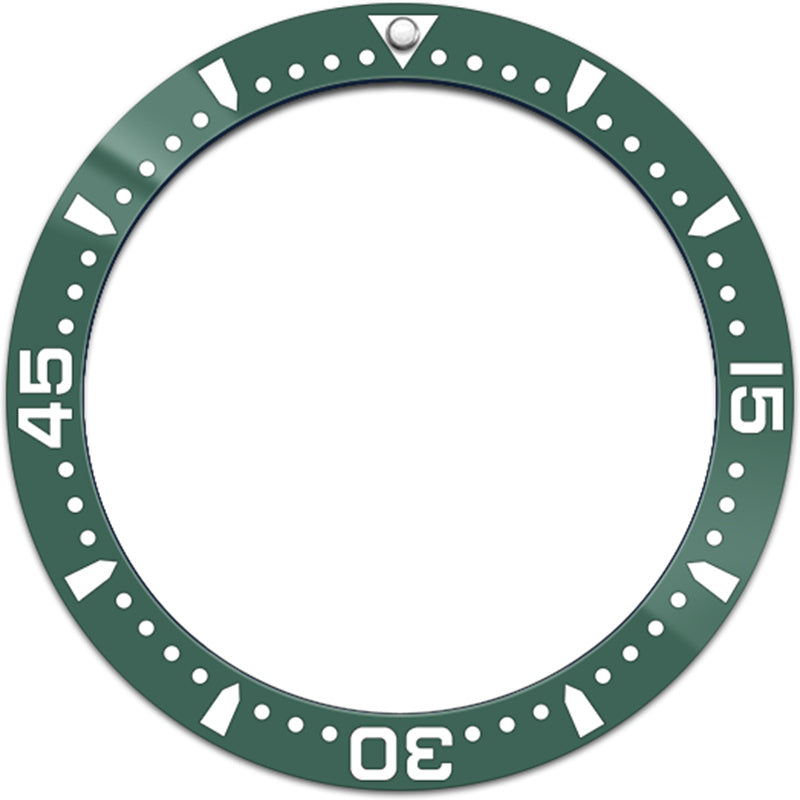 SKX007/SRPD 38*30.7mm Ceramic Bezel insert: Green Elapsed Time