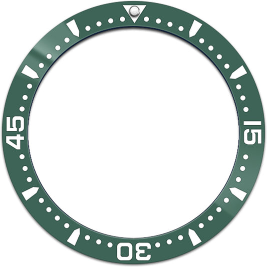 SKX007/SRPD 38*30.7mm Ceramic Bezel insert: Green Elapsed Time