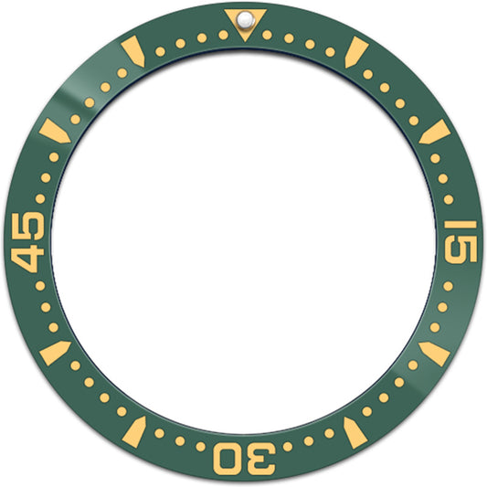 SKX007/SRPD 38*30.7mm Ceramic Bezel insert: Green Elapsed Time