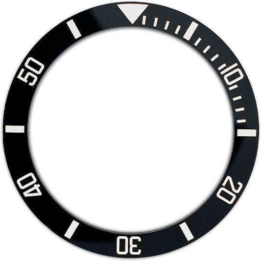 SPB185 38*30.7mm Ceramic Bezel insert: Black Sub