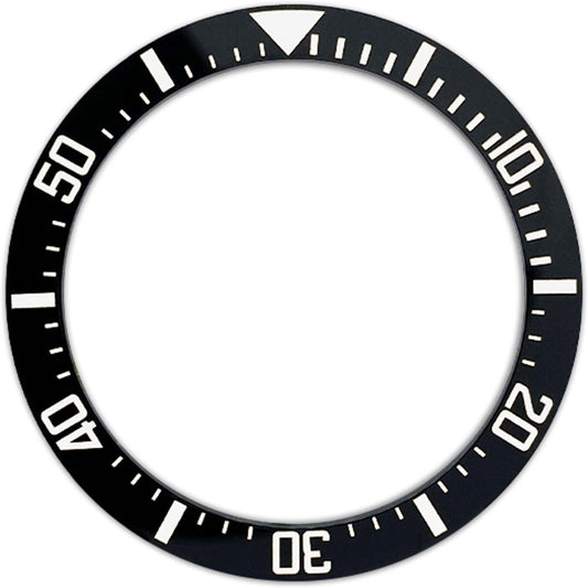 SPB185 38*30.7mm Ceramic Bezel insert: Black DSSD