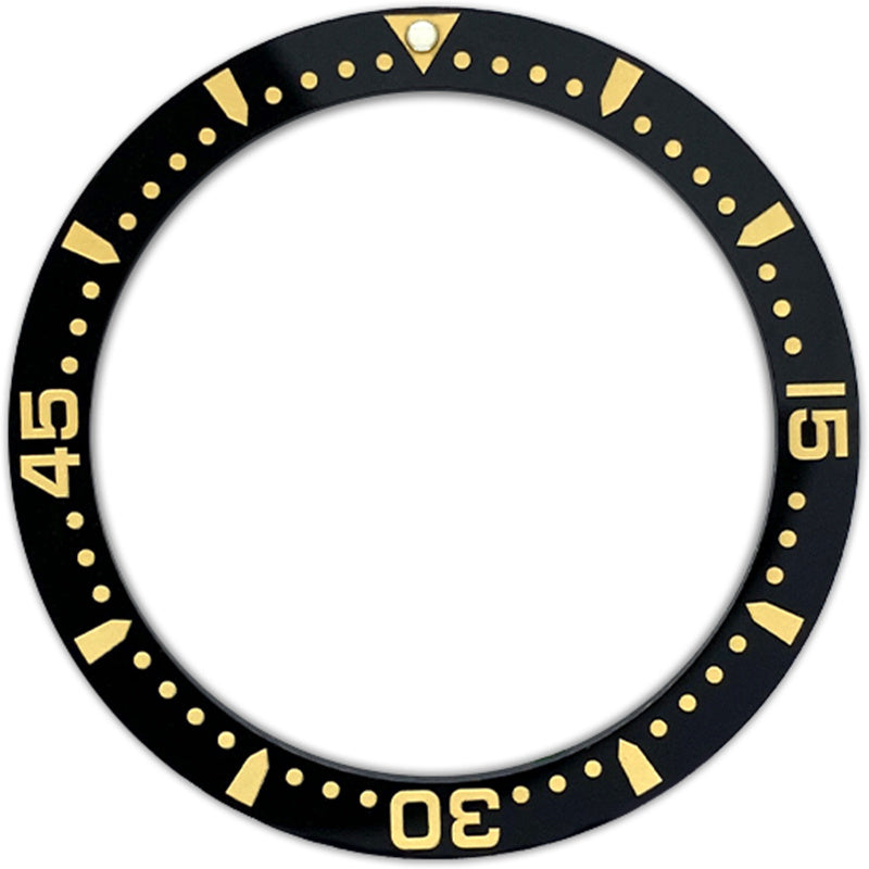 SPB185 38*30.7mm Ceramic Bezel insert: Black Elapsed Time