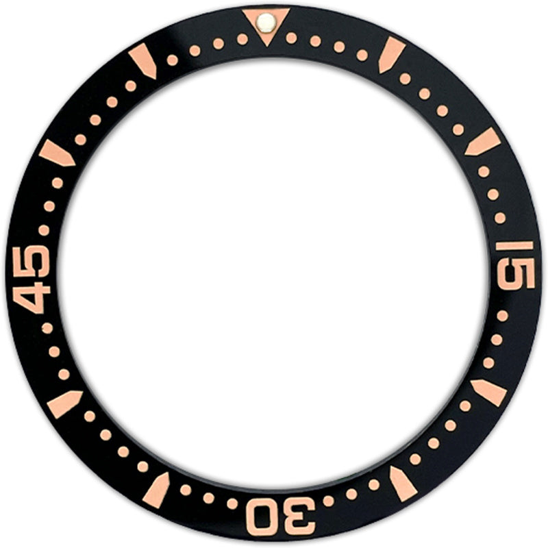 SPB185 38*30.7mm Ceramic Bezel insert: Black Elapsed Time