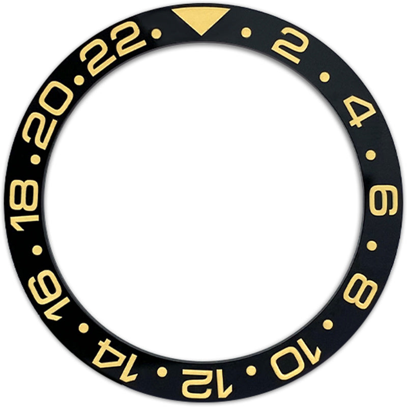 SPB185 38*30.7mm Ceramic Bezel insert: Black GMT