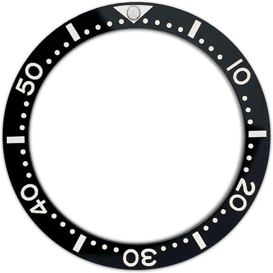 SPB185 38*30.7mm Ceramic Bezel insert: Black SKX Style