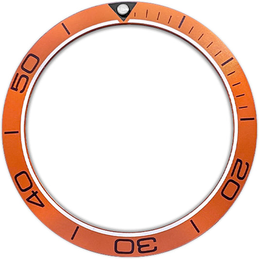 SKX007/SRPD 38*30.7mm Aluminium Bezel insert: Orange PO