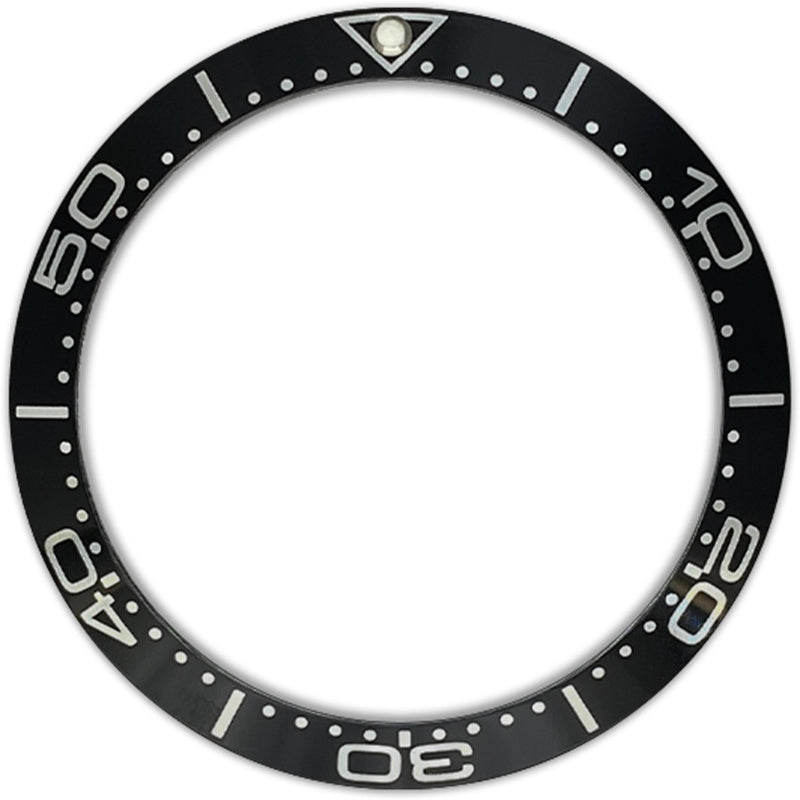 SKX007/SRPD 38*30.7mm Aluminium Bezel insert: Black SMP