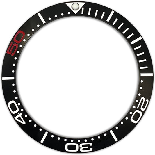 SKX007/SRPD 38*30.7mm Ceramic Bezel insert: Black PO