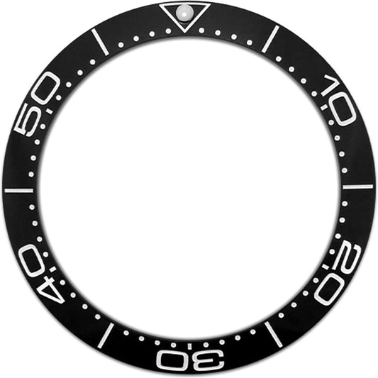 SKX007/SRPD 38*30.7mm Ceramic Bezel insert: Black SMP