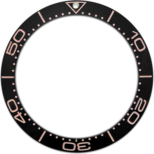 SKX007/SRPD 38*30.7mm Ceramic Bezel insert: Black SMP