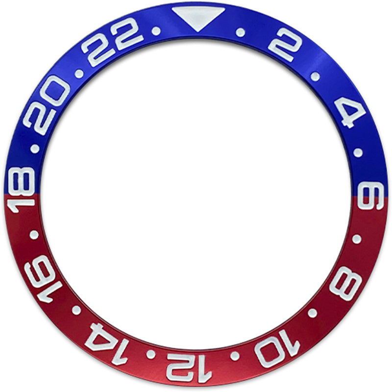 SKX007/SRPD 38*30.7mm Aluminium Bezel insert: Pepsi GMT