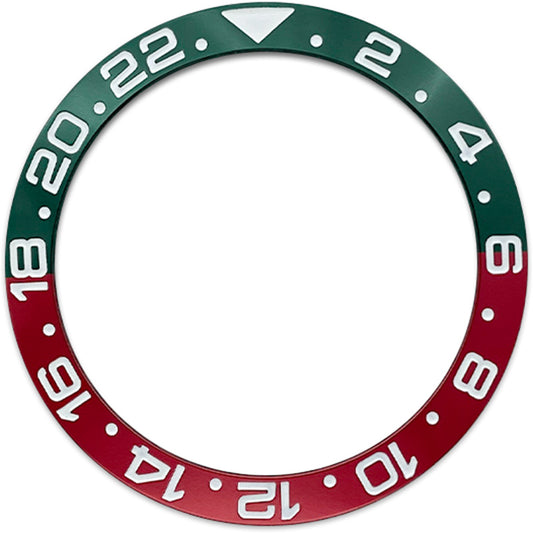 SKX007/SRPD 38*30.7mm Aluminium Bezel insert: Green/Red GMT