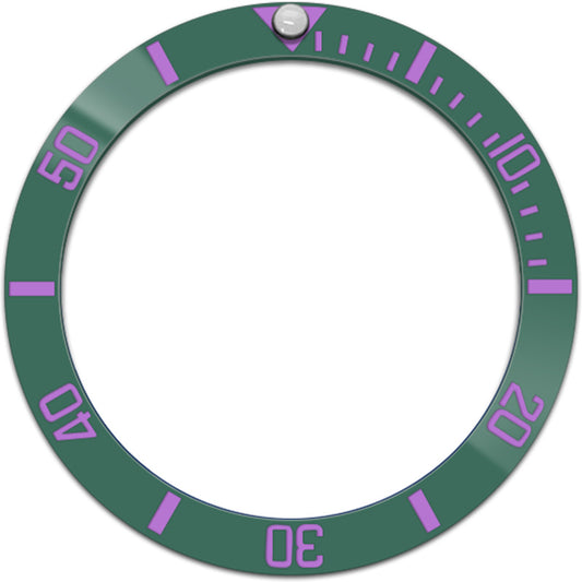 SKX007/SRPD 38*30.7mm Ceramic Bezel insert: Green Sub