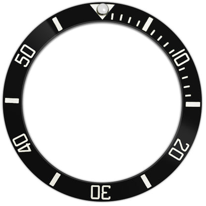 SKX007/SRPD 38*30.7mm Ceramic Bezel insert: Black Sub