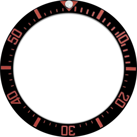 SKX007/SRPD 38*30.7mm Ceramic Bezel insert: Black DSSD