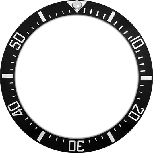 SKX007/SRPD 38*30.7mm Ceramic Bezel insert: Black DSSD