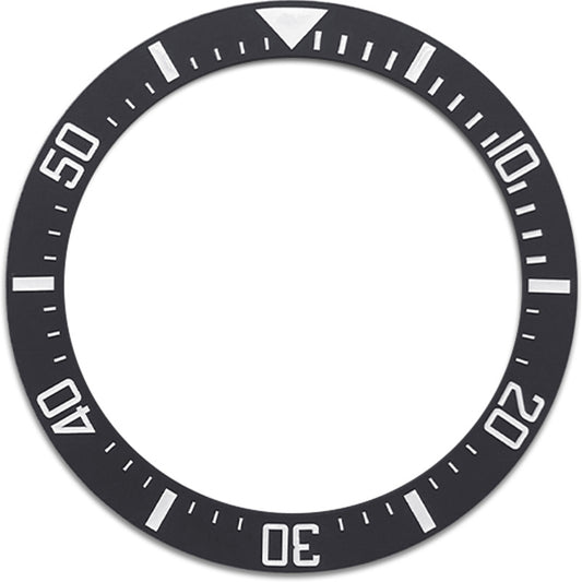 SKX007/SRPD 38*30.7mm Ceramic Bezel insert: Black DSSD