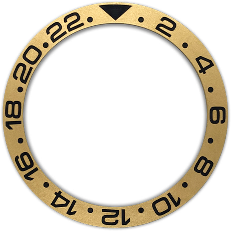 SKX007/SRPD 38*30.7mm Ceramic Bezel insert: Gold GTM