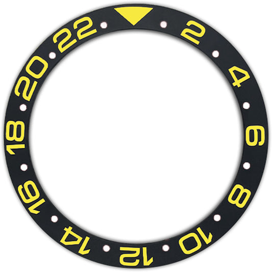 SKX007/SRPD 38*30.7mm Ceramic Bezel insert: Black GTM