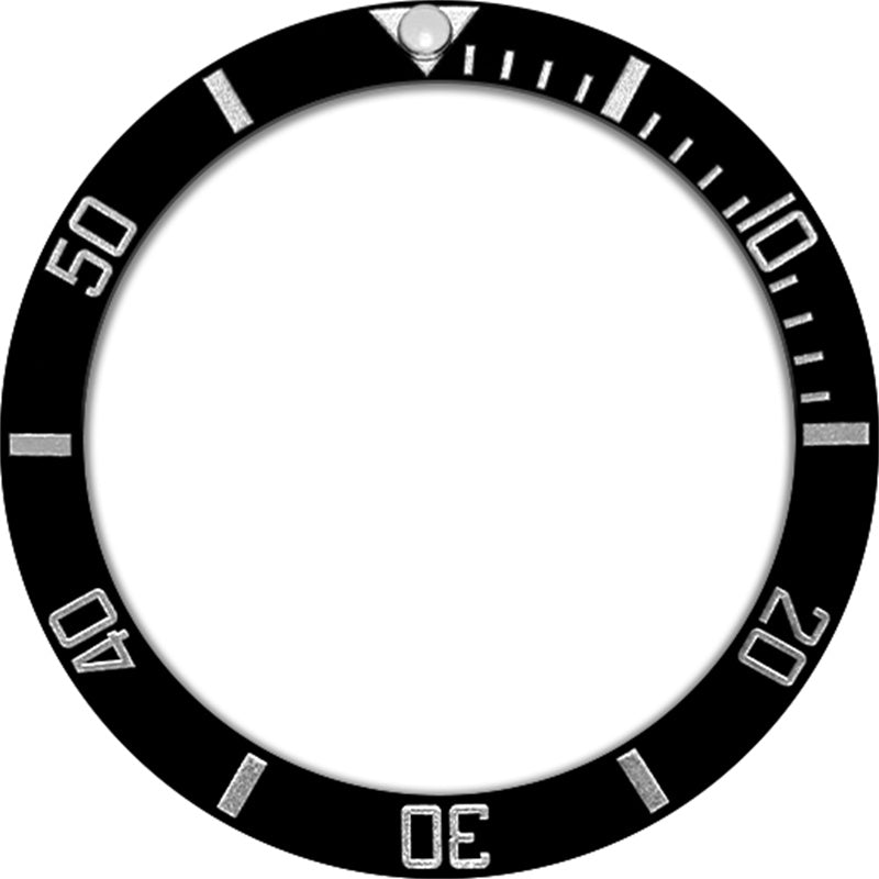 SKX007/SRPD 38*30.7mm Ceramic Bezel insert: Black Sub