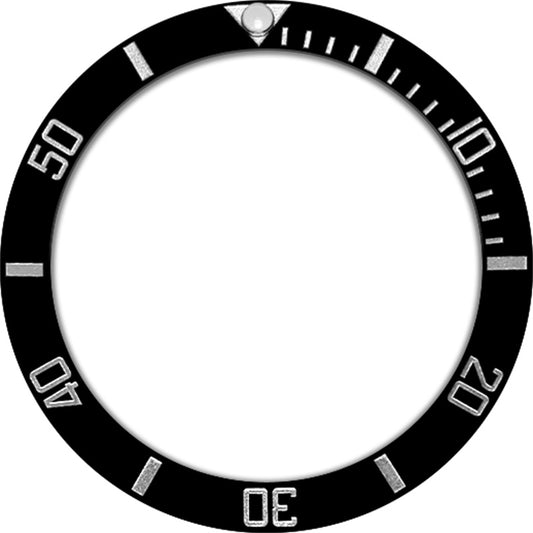 SKX007/SRPD 38*30.7mm Ceramic Bezel insert: Black Sub