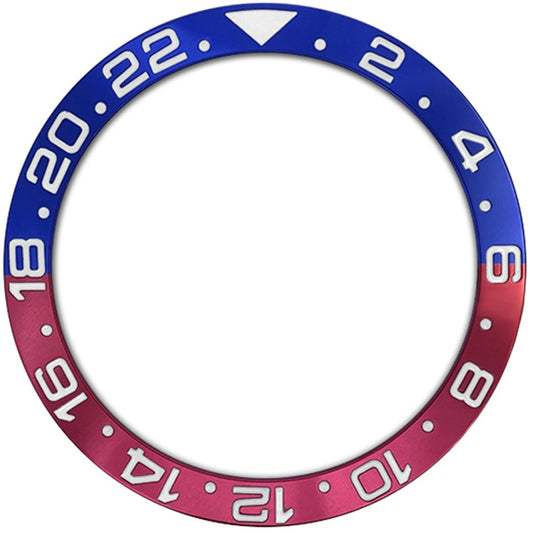 SKX007/SRPD 38*30.7mm Aluminium Bezel insert: Pepsi GMT