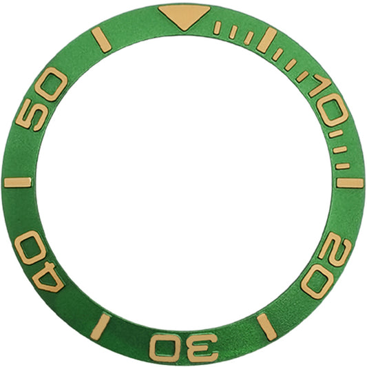 SKX007/SRPD 38*30.7mm Aluminium Bezel insert: Green Sub YM