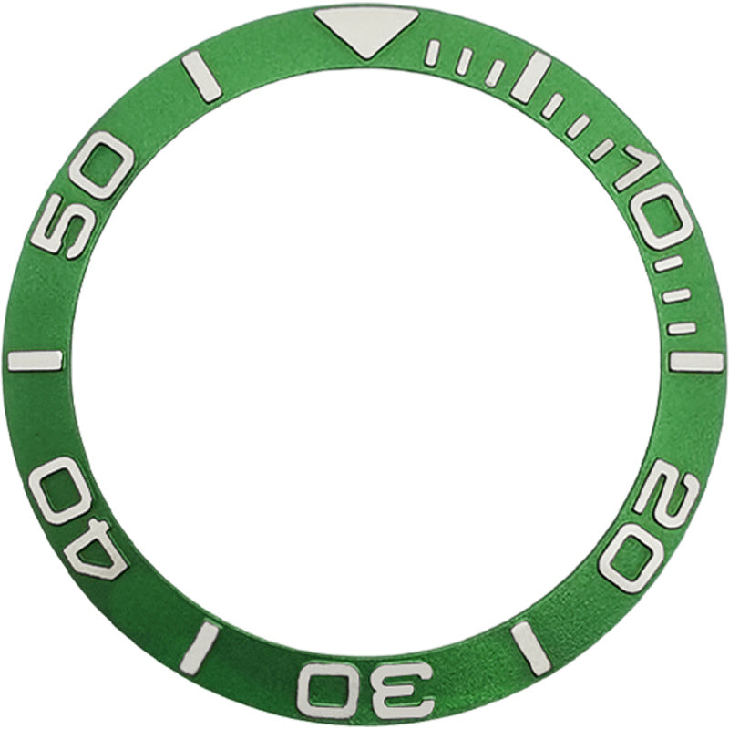 SKX007/SRPD 38*30.7mm Aluminium Bezel insert: Green Sub YM