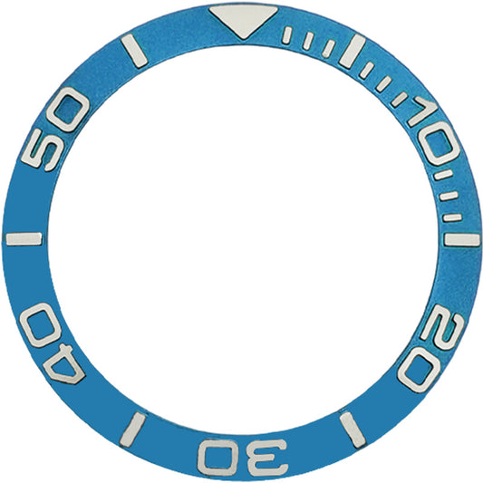 SKX007/SRPD 38*30.7mm Aluminium Bezel insert: Blue Sub YM