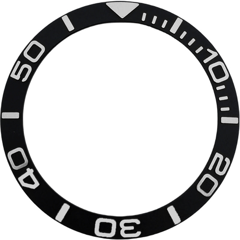 SKX007/SRPD 38*30.7mm Aluminium Bezel insert: Black Sub YM