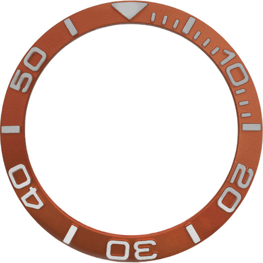 SKX007/SRPD 38*30.7mm Aluminium Bezel insert: Orange Sub YM