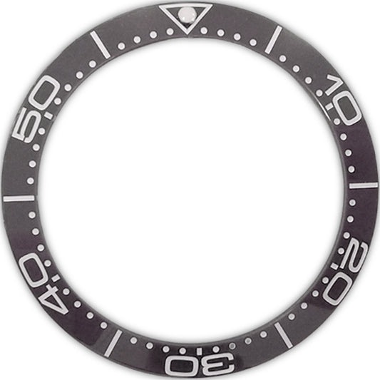 SKX007/SRPD 38*30.7mm Ceramic Bezel insert: Grey SMP Style