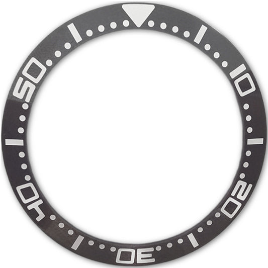 SKX007/SRPD 38*30.7mm Ceramic Bezel insert: Grey SKX