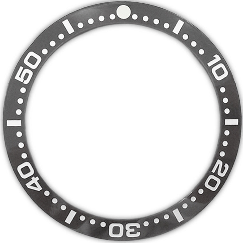 SKX007/SRPD 38*30.7mm Ceramic Bezel insert: Grey Elapsed Time