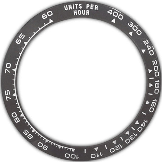 SKX007/SRPD 38*30.7mm Ceramic Bezel insert: Grey Tachymeter